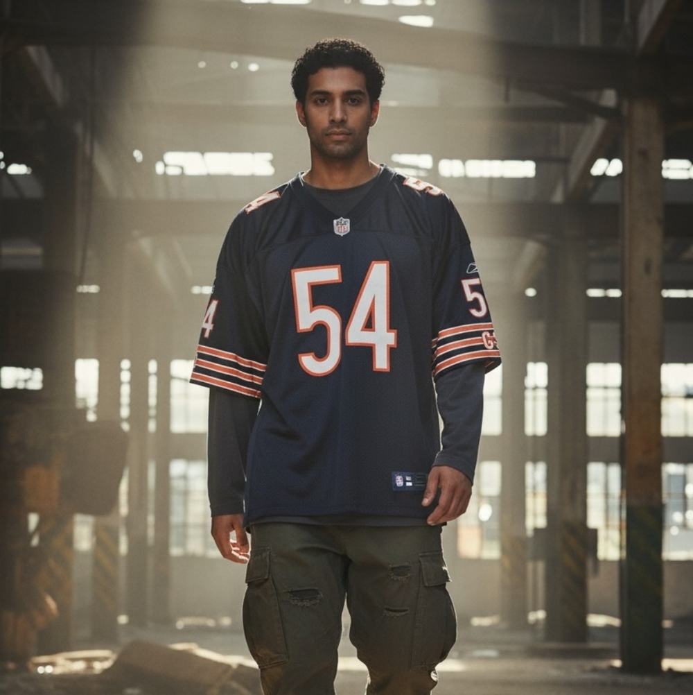 Brian Urlacher 54 Reebok on field jersy size 56